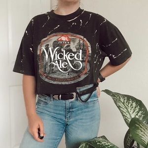 Genuine Vintage Distressed Crop Top LF
